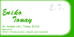 eniko tomay business card